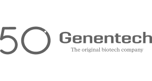 Genentech 50th Anniversary Logo