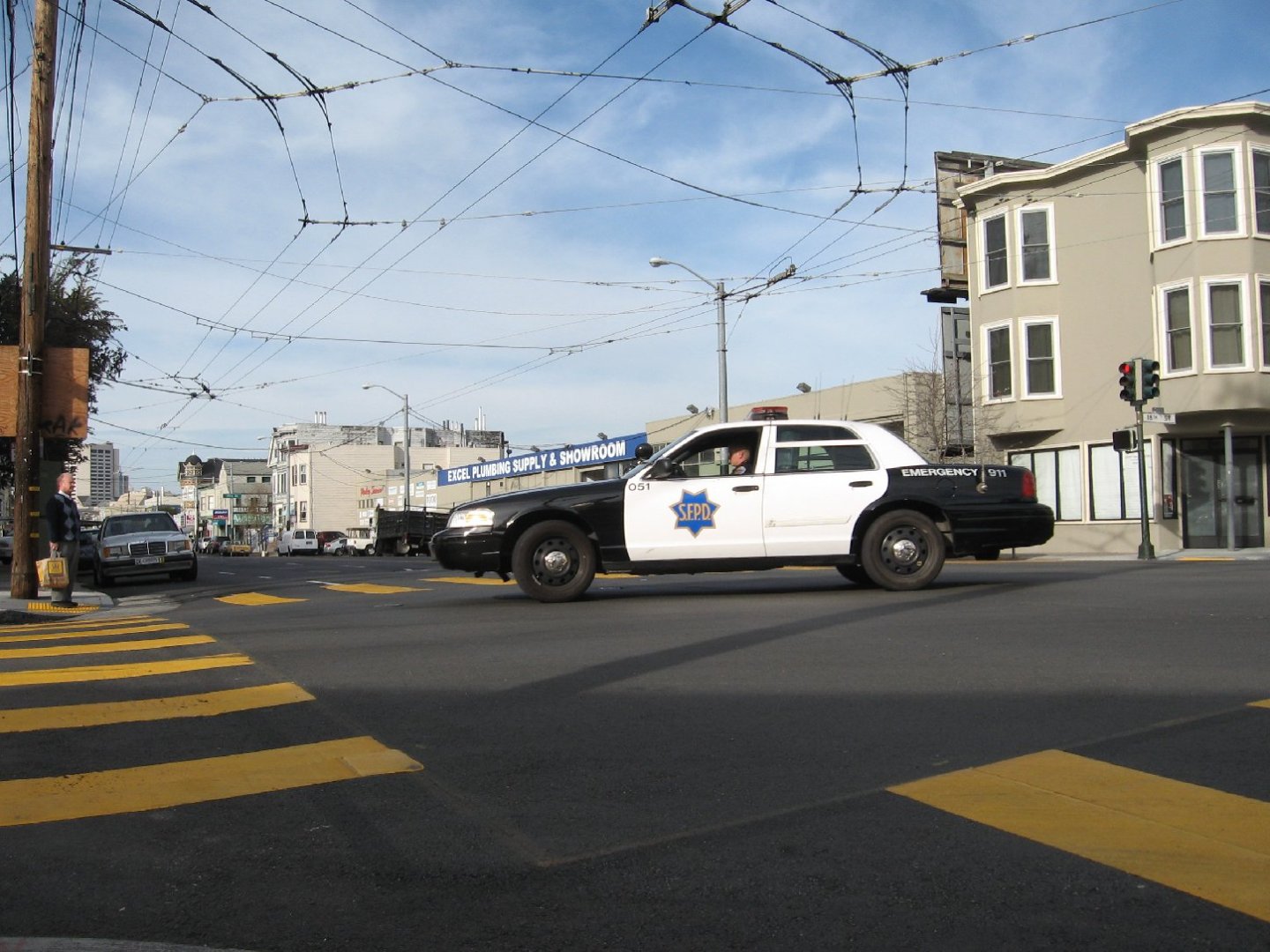 A San Francisco Police Department car.