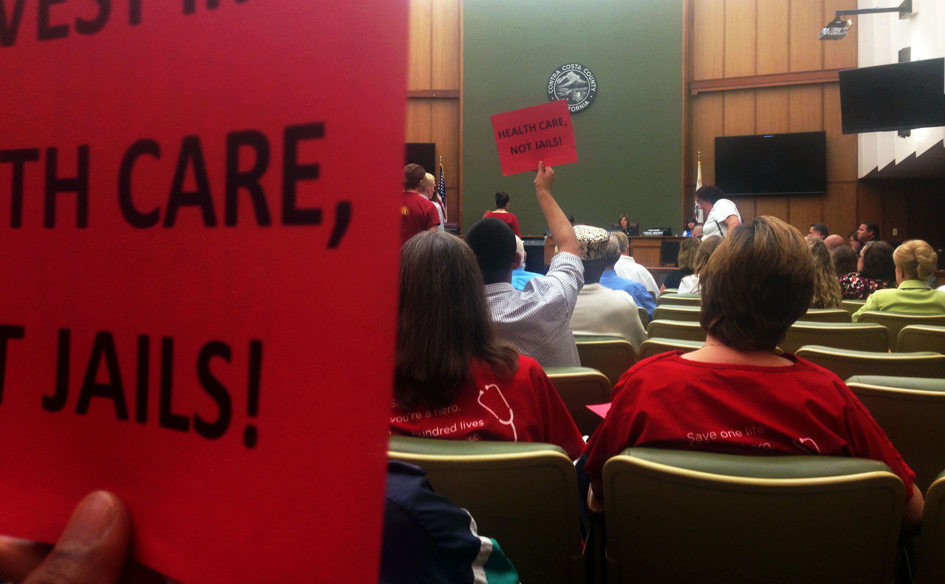 Dozens of people showed up at a Contra Costa Board of Supervisors meeting Aug. 18 to weigh in a $90 million expansion of West County Jail.