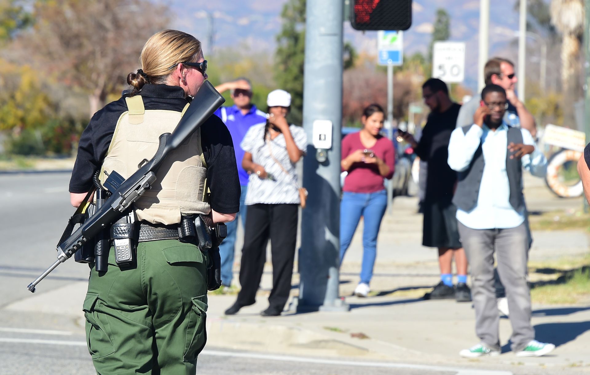 Over armed. San Bernardino Police. Control terrorist.