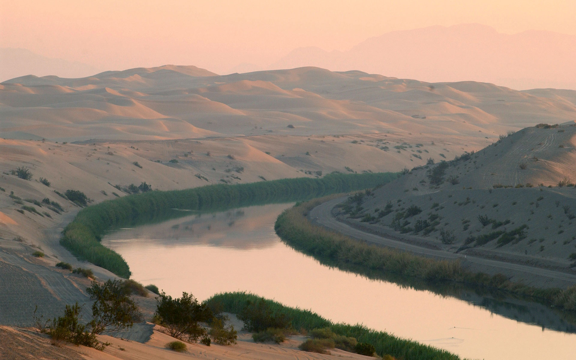 The All American Canal, which carries Colorado River water into the Imperial Valley in Southern California. California uses more Colorado River water than any other state.