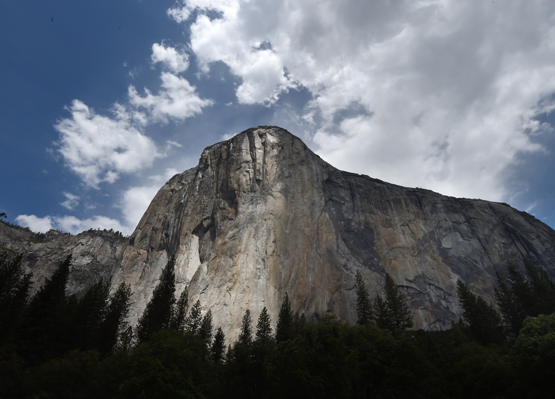Some visitors to many parks, monuments and public lands were frustrated with spotty service caused by the government shutdown. The El Capitan monolith in the Yosemite National Park in California.