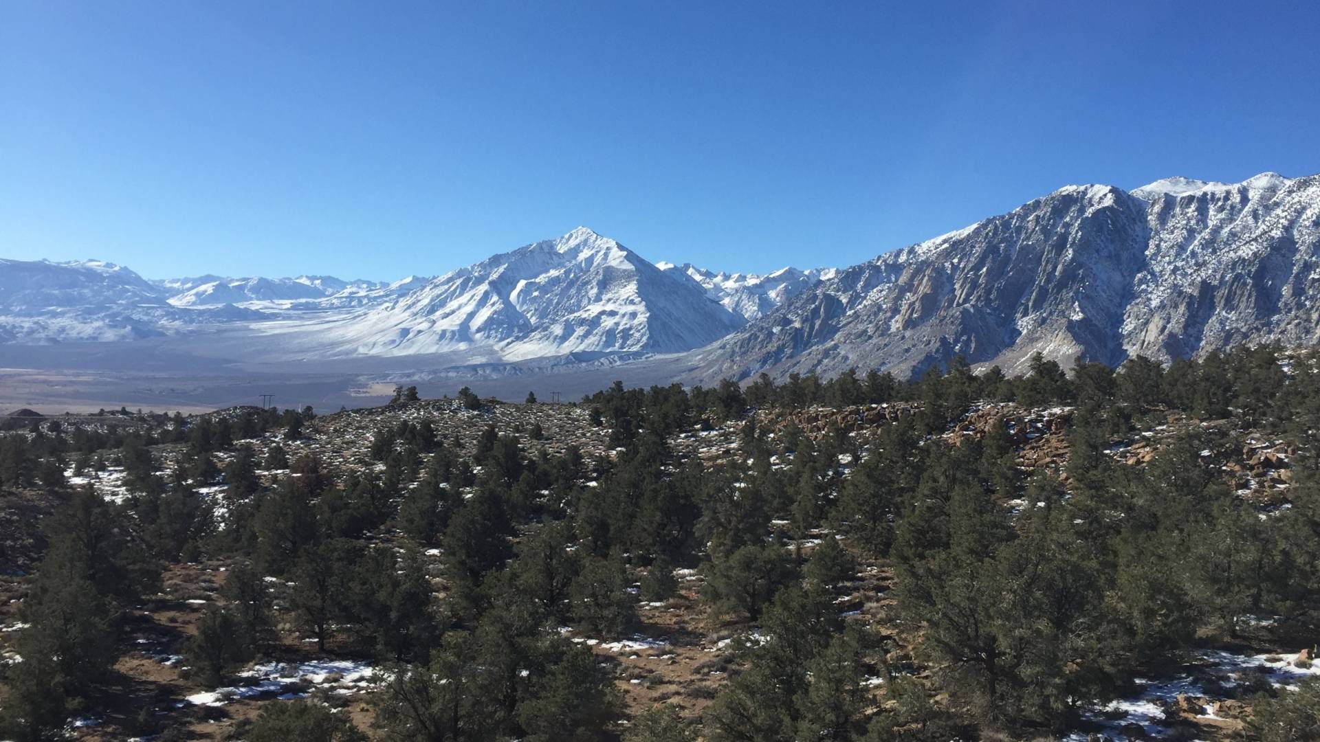 The Eastern Sierra Nevada near Mammoth Lakes.  Kirk Siegler/NPR