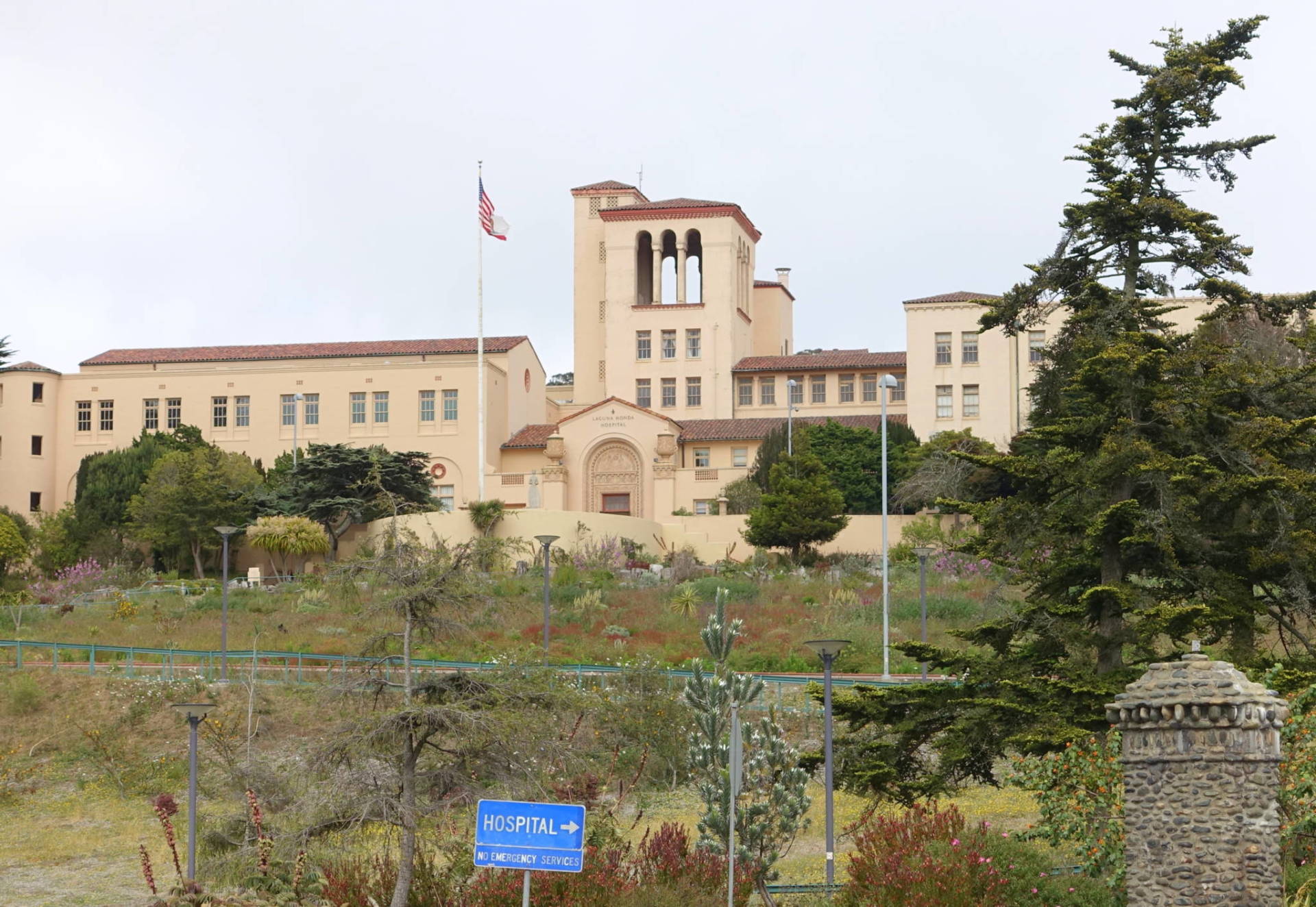 Laguna Honda Hospital and Rehabilitation Center in San Francisco, where a group of former staff members allegedly abused nearly two dozen patients for years.