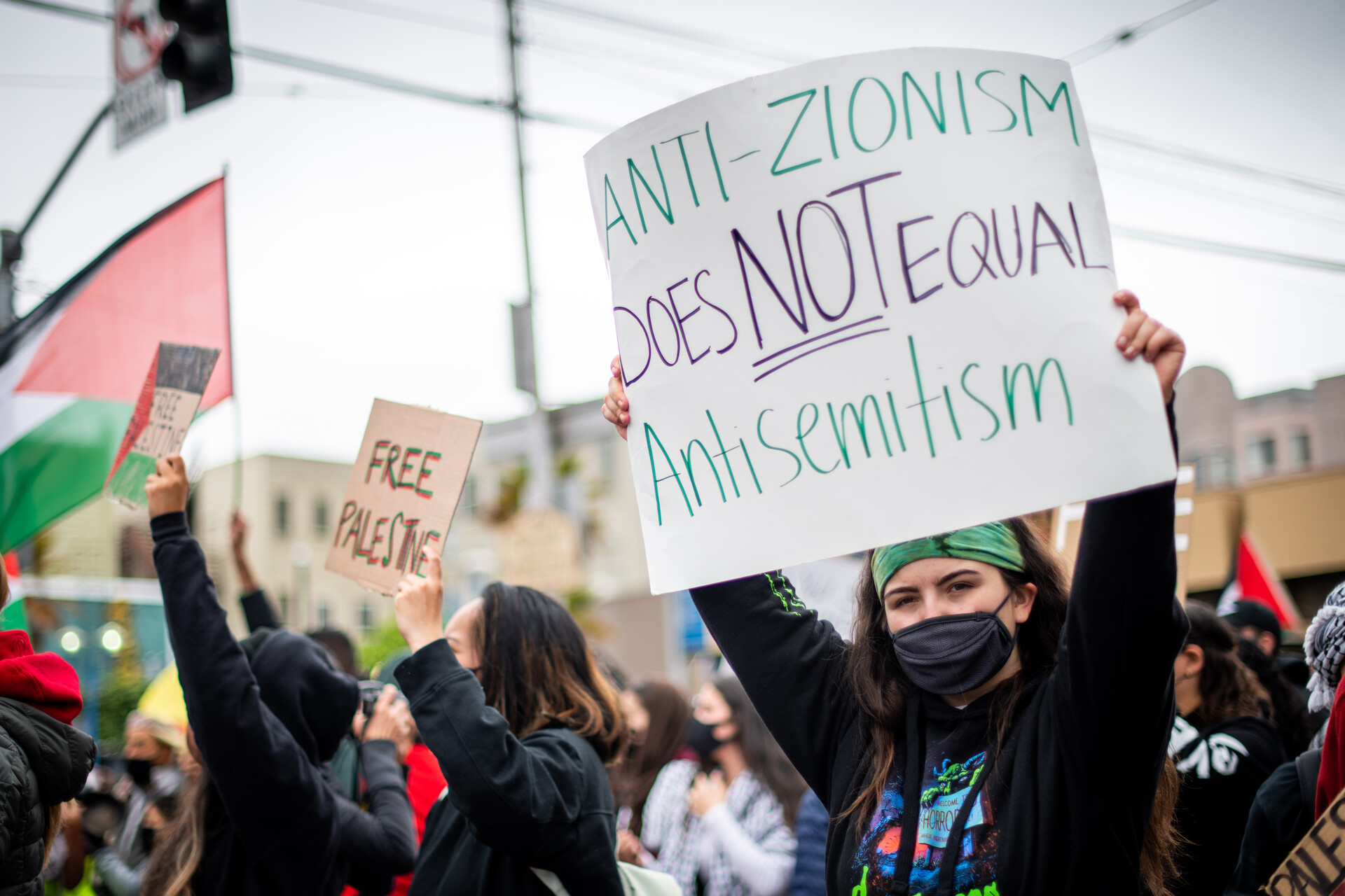Thousands March for 'Free Palestine' in San Francisco as Airstrikes and