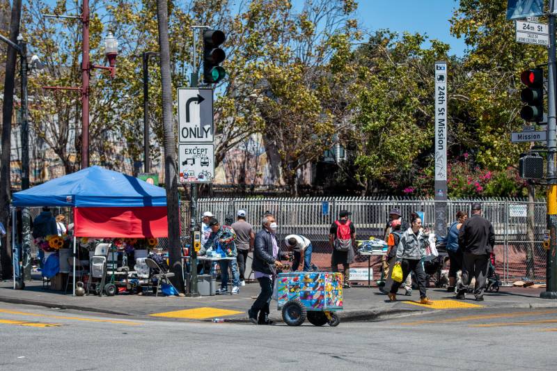 The Fences Didn't Help': 24th Street Mission BART Vendors Brace for New  Permit System Amid Crackdown on Sale of Stolen Goods
