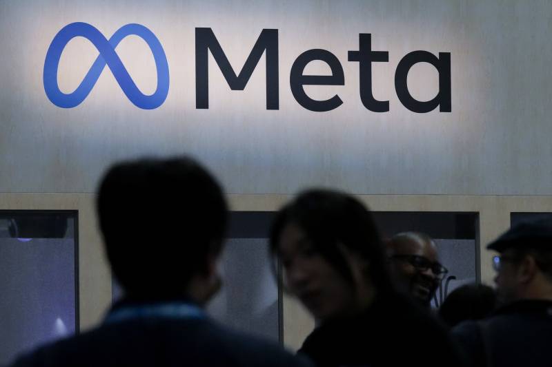 The Meta booth at the Game Developers Conference 2023 in San Francisco.
