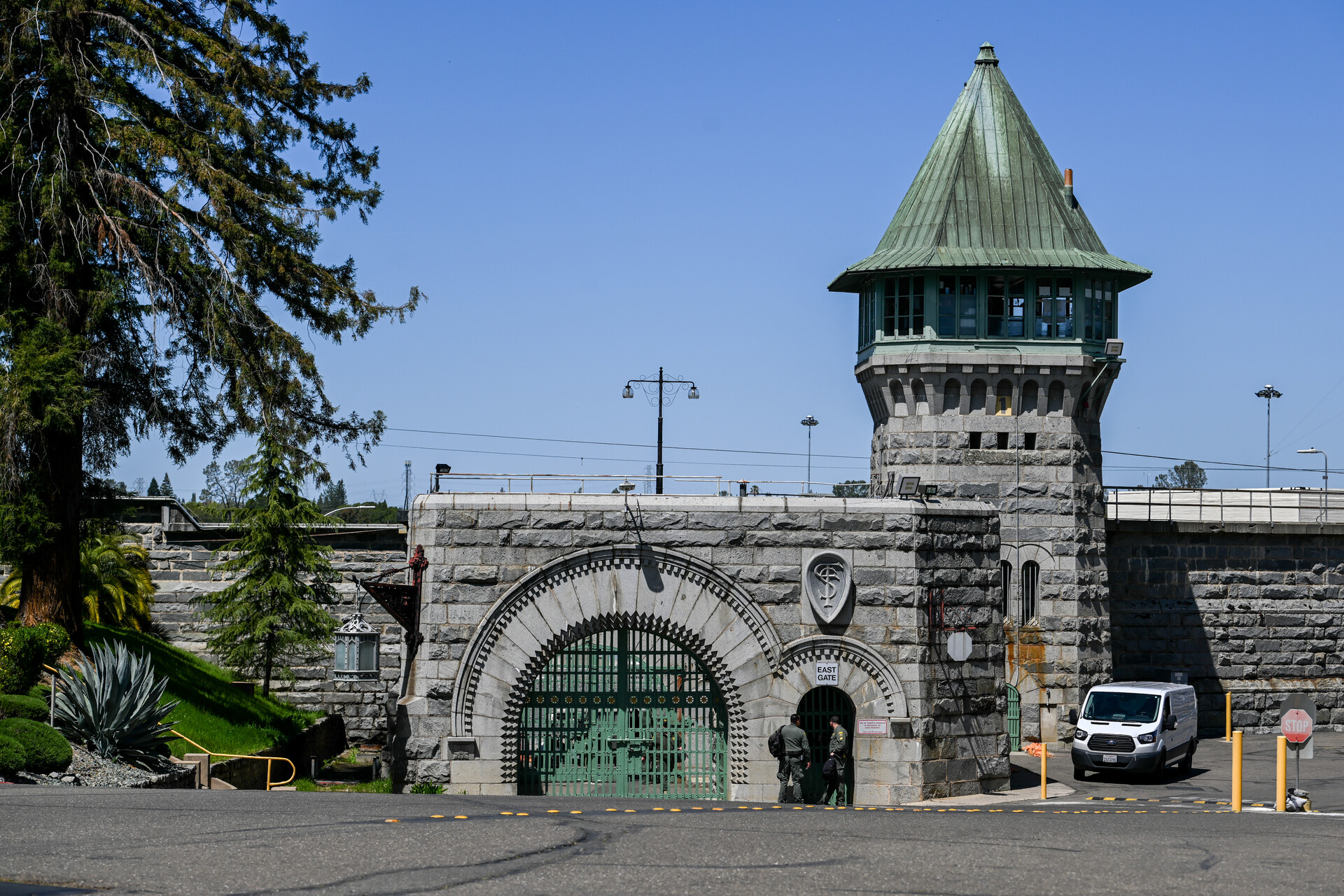 The outside of Folsom Prison.
