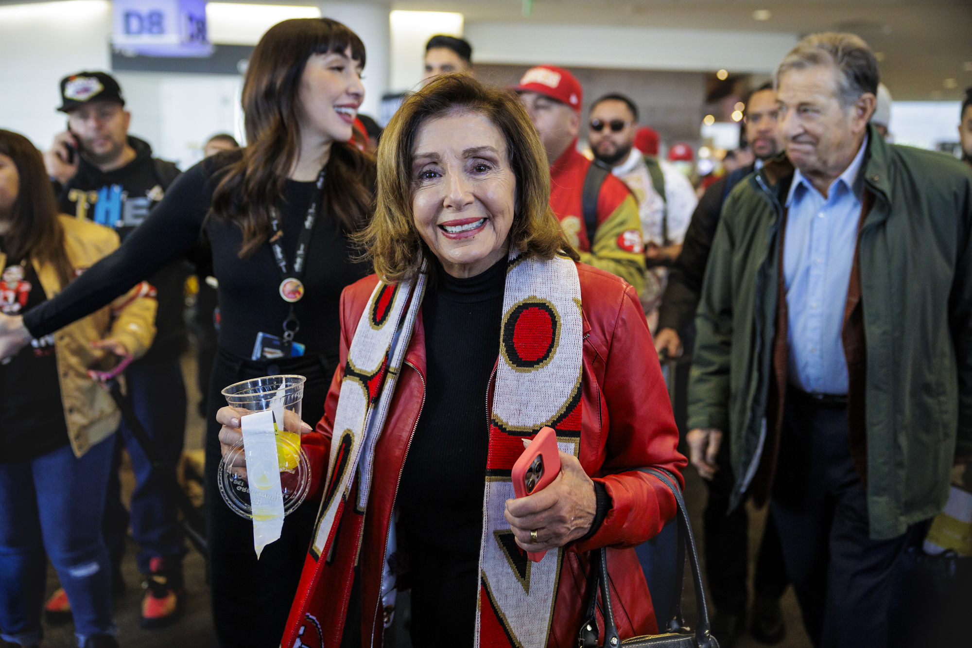 Nancy Pelosi Gives 49ers Fan Window Seat on Flight to Super Bowl