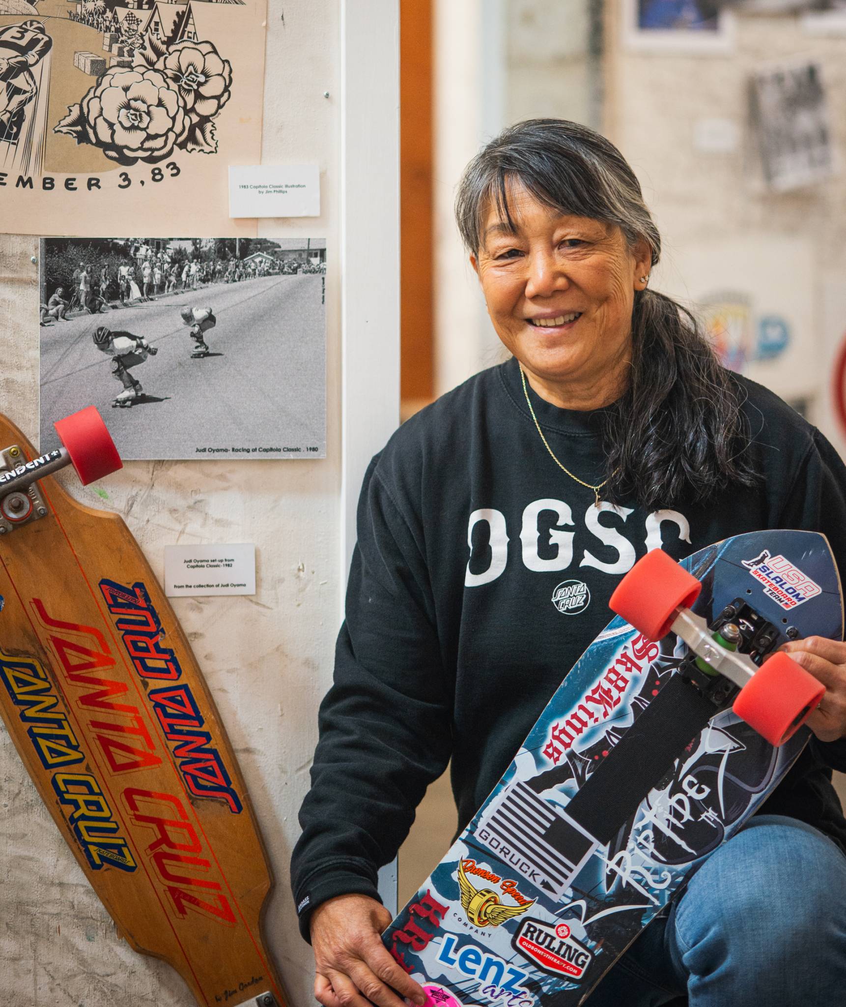 At 64, Santa Cruz Slalom Skateboarding Mom Trains for World Games