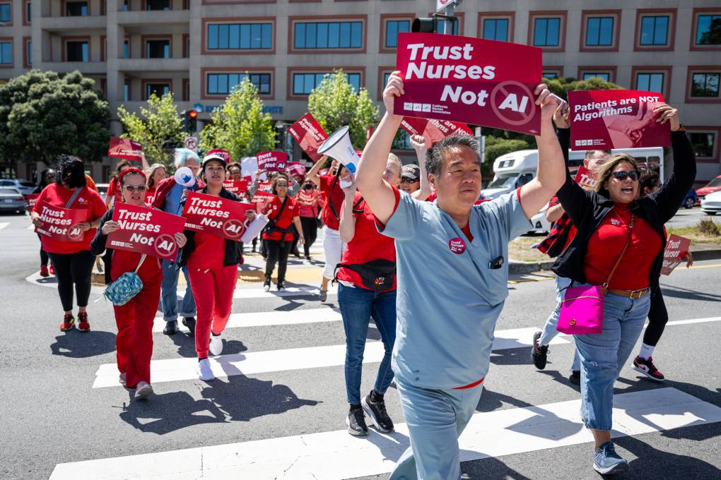 Promoting Nurses Into Risk Nurses Warn Patient Safety at Risk as AI Use Spreads in Health Care | KQED