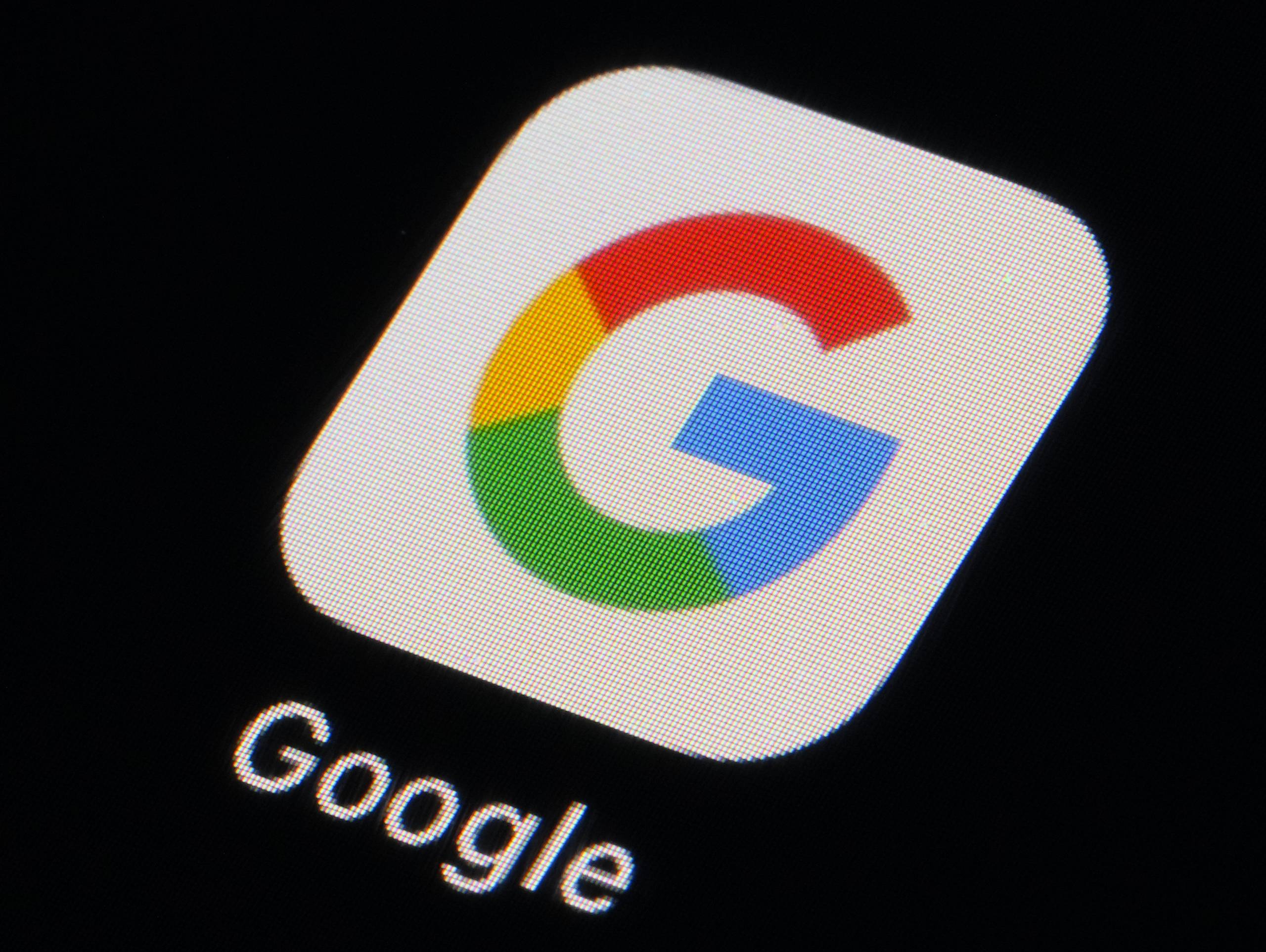 An image of the red, yellow, green and blue Google logo.
