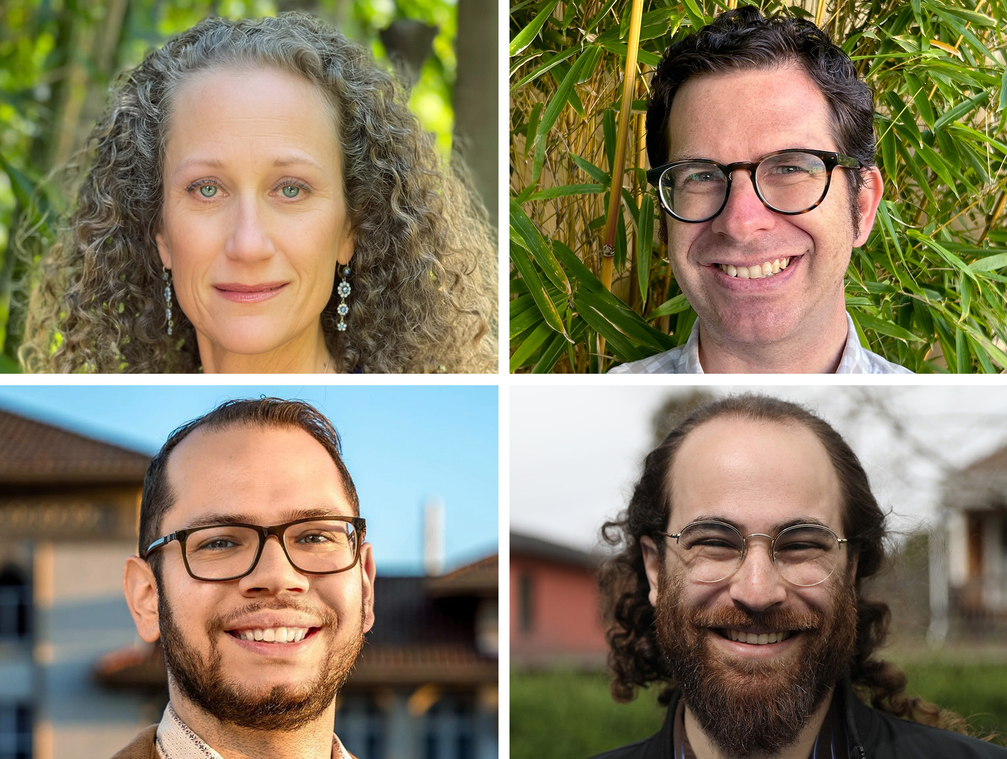 Headshots of the four candidates.