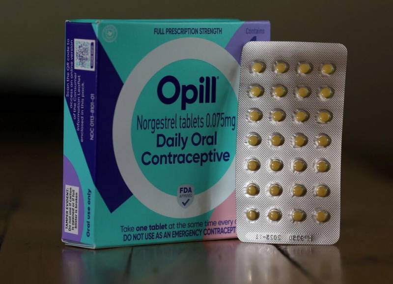 A photo of the daily oral contraceptive called Opill.