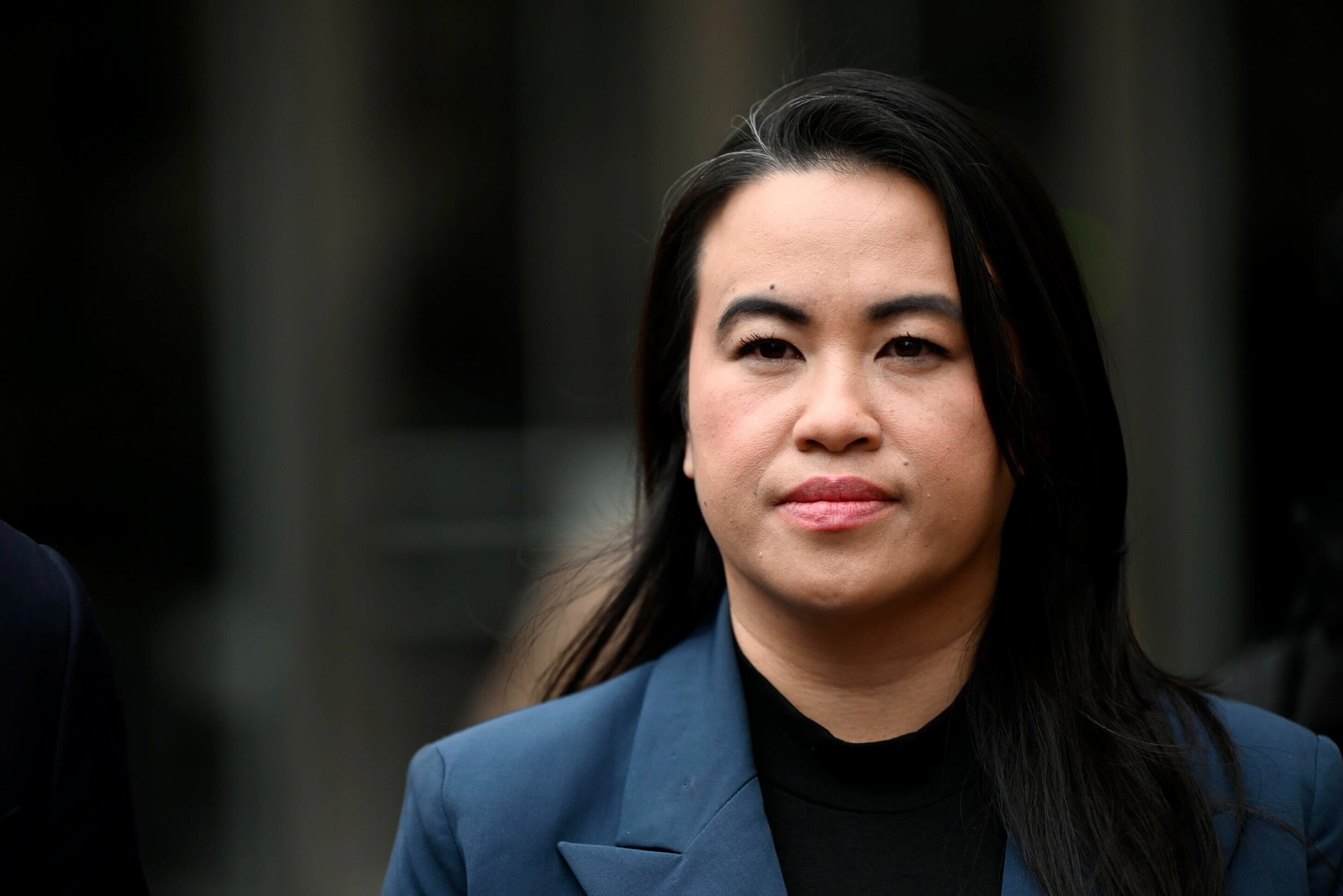 Sheng Thao outside the Ronald V. Dellums Federal Building in Oakland