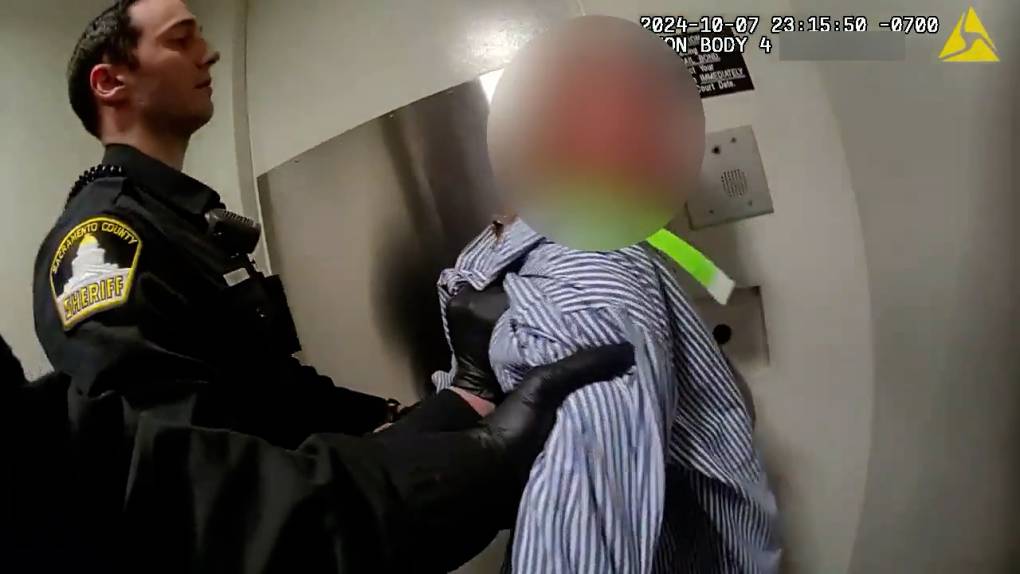 Sacramento Deputy Captured on Video Shoving Woman Outside Jail | KQED