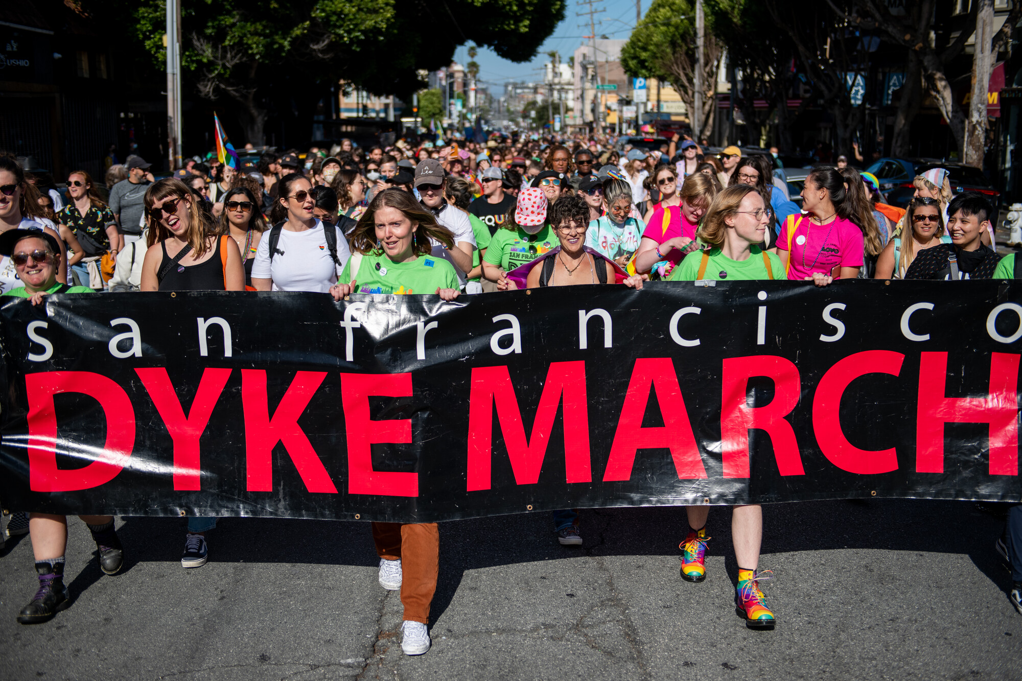 SF Dyke March retorna com força totalidade para o término de semana do Orgulho com a inclusão em sua origem