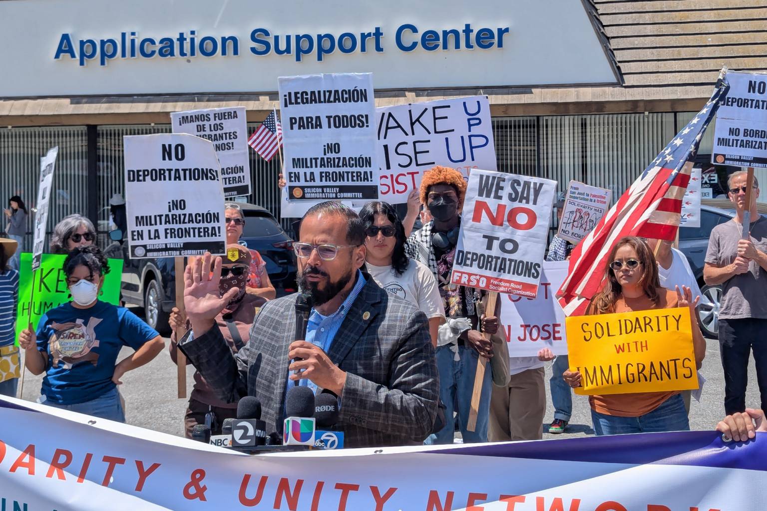 San José Immigrant Advocates Protest Sweeping ICE Arrests | KQED