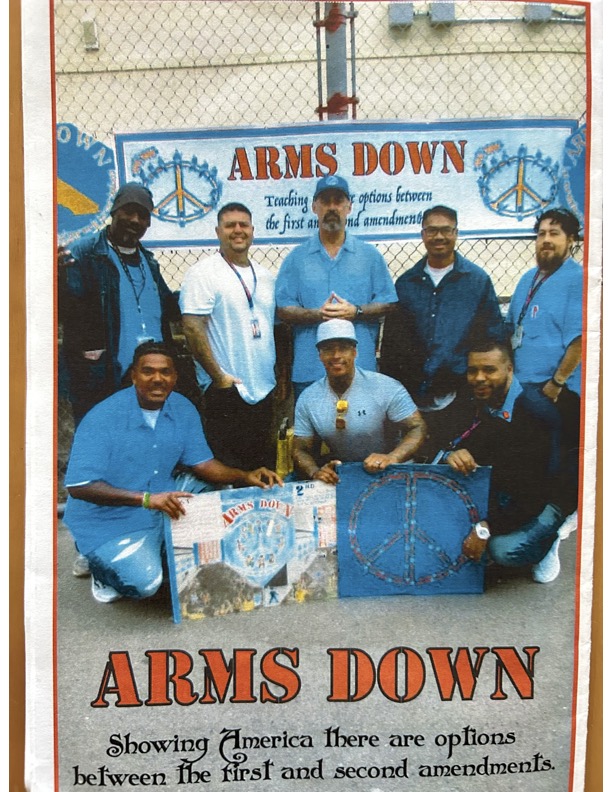 Members of the Arms Down program at San Quentin Rehabilitation Center