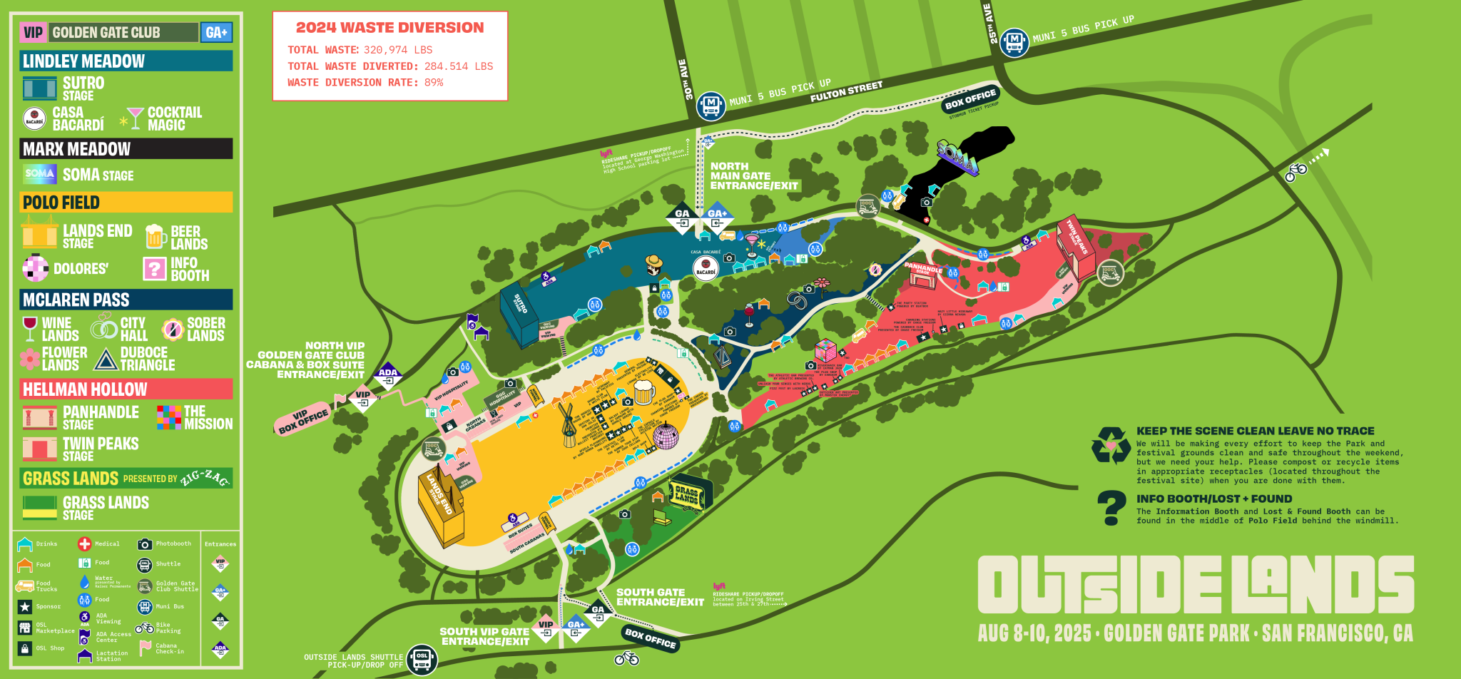 Outside Lands 2025: From Parking and Road Closures to Will Call, Food