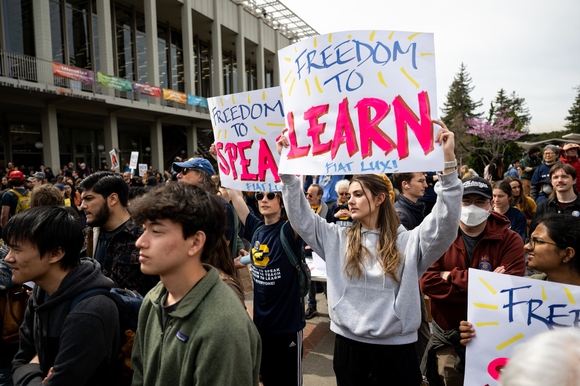 UC Labor Groups Sue Trump Over 'Coercive' Antisemitism Investigations and Demands | KQED