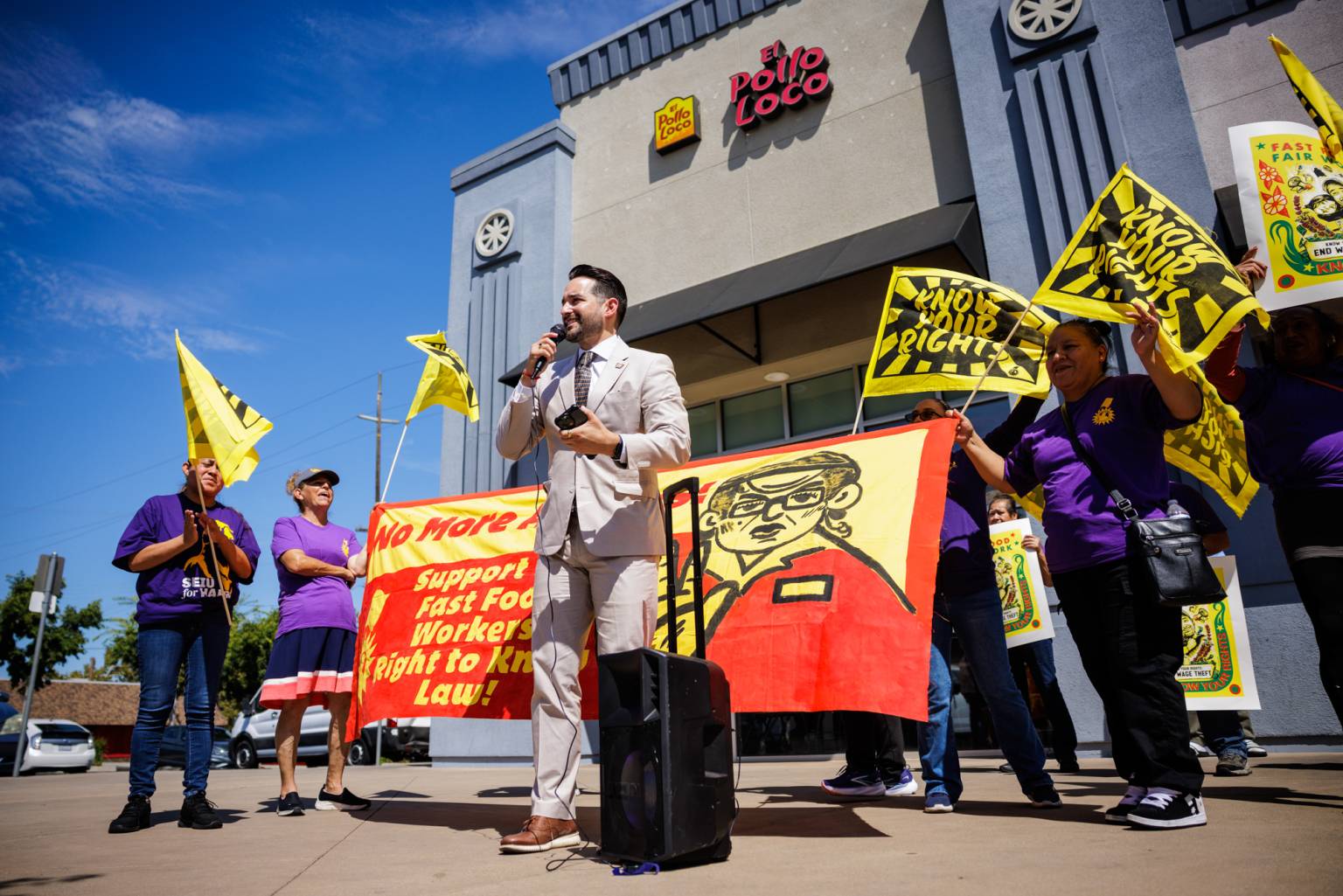Fast Food Workers Protest Alleged Wage Theft and Poor Work Conditions ...