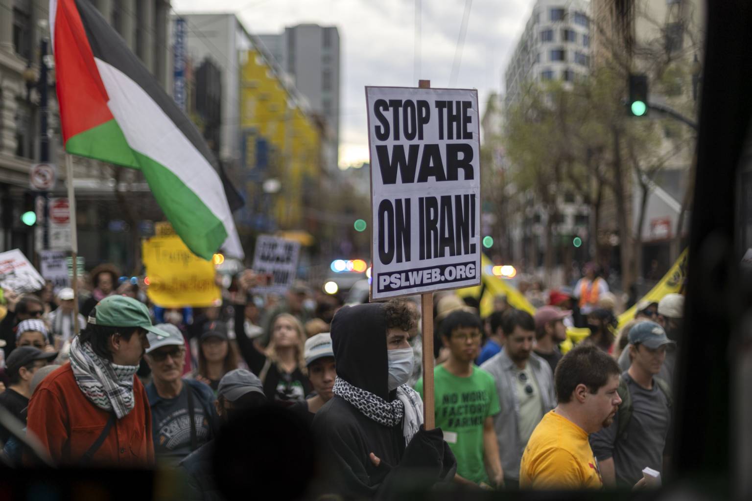Anti-war protests in US against involvement in Iran war 2026