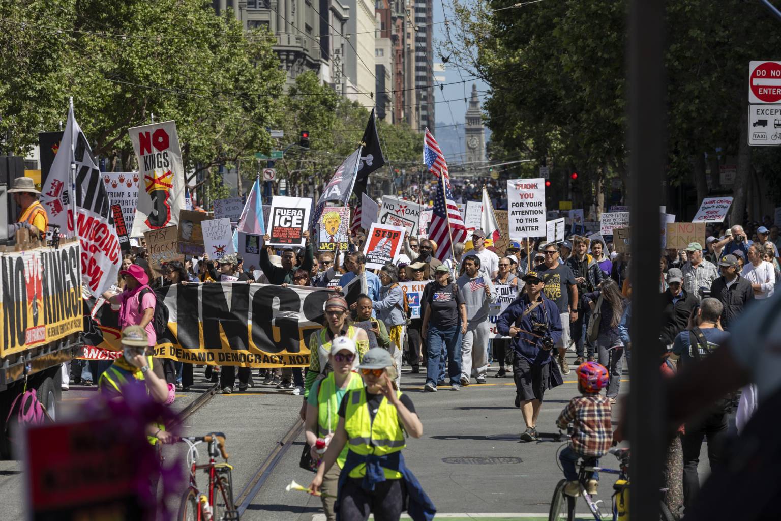 ‘No Kings’ Protests Against Trump Draw Huge Crowds Across the Bay Area ...