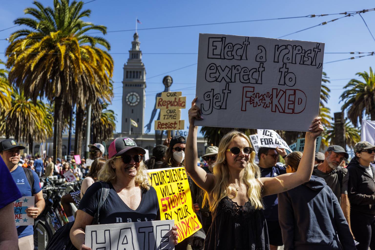 ‘No Kings’ Protests Against Trump Draw Huge Crowds Across the Bay Area ...