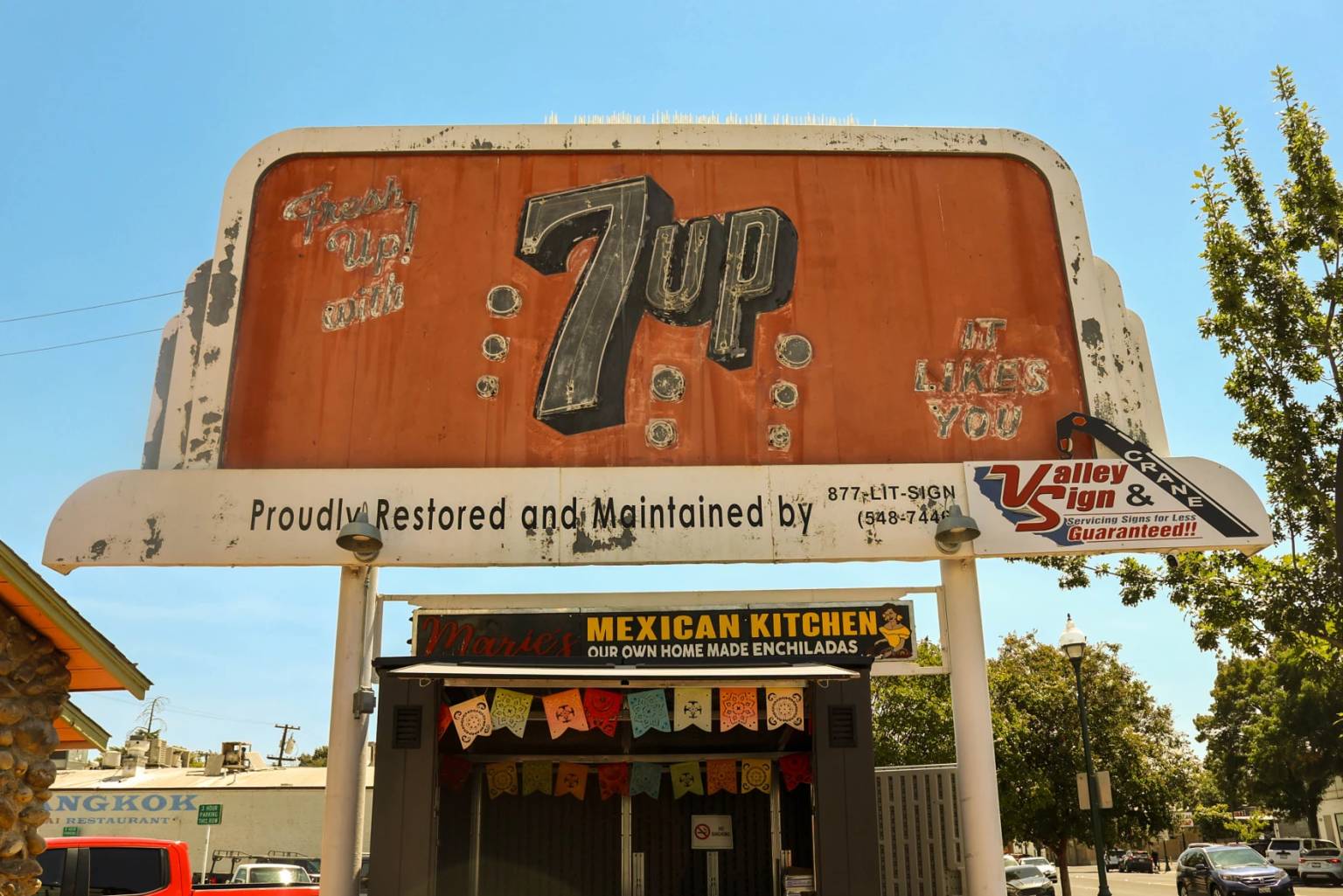 Historians Try to Discover Mystery Behind Central Valley 7UP Signs