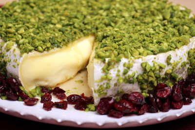 Camembert with Pistachio Crust