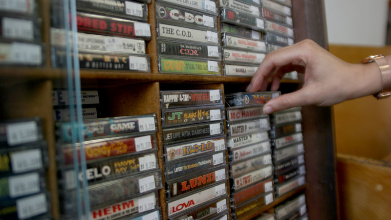 CDs and vinyl round out Park Blvd. Records & Tapes in Oakland, but its cassette wall is its heart and soul.