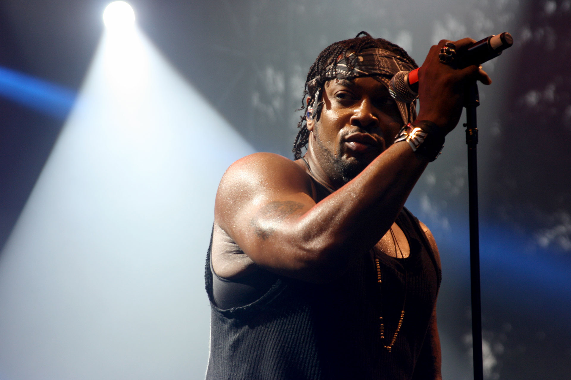 D'Angelo performs at Outside Lands, Aug. 7, 2015. (Photo: Gabe Meline/KQED)