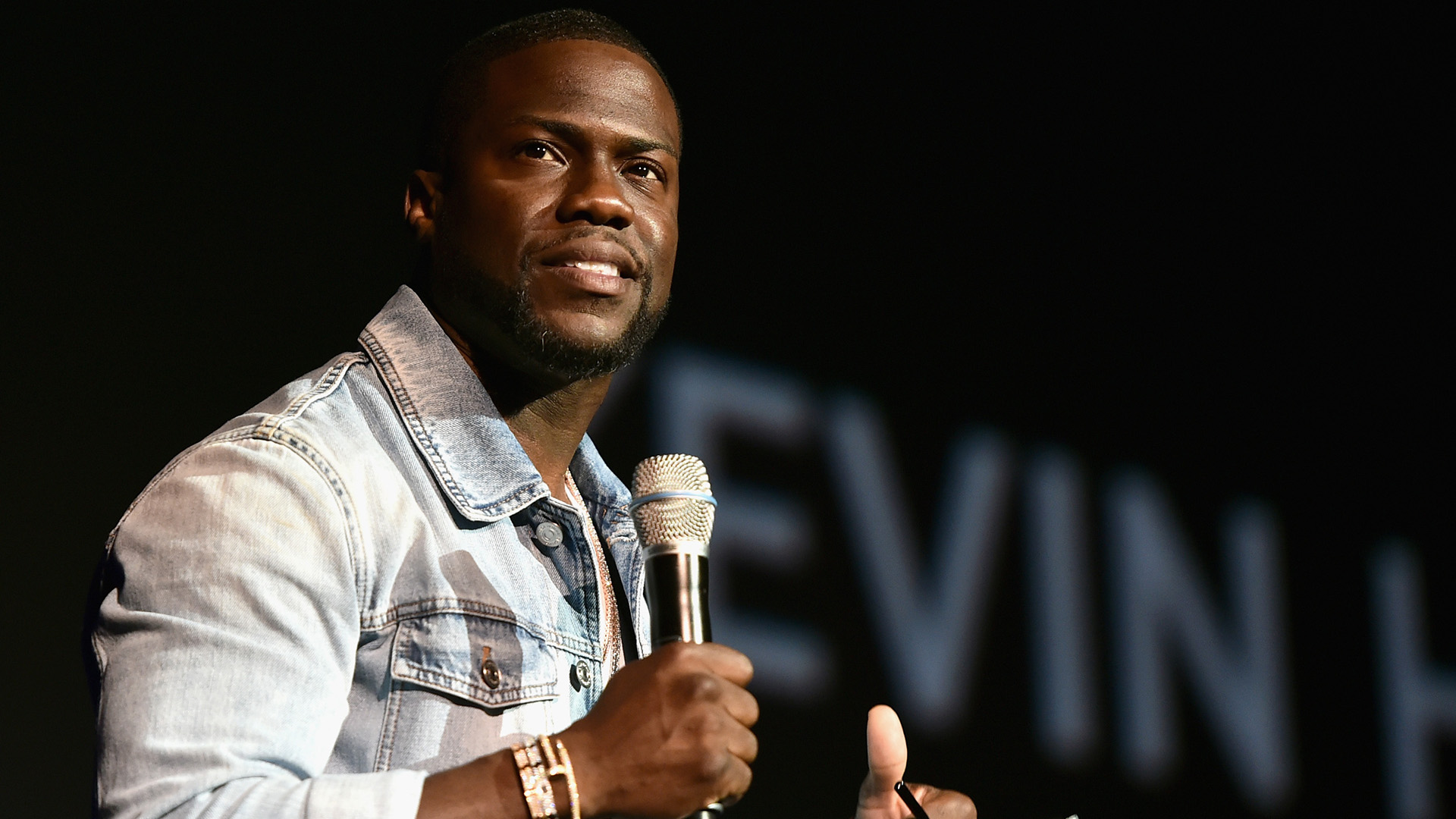Kevin Hart speaks onstage during CinemaCon 2016