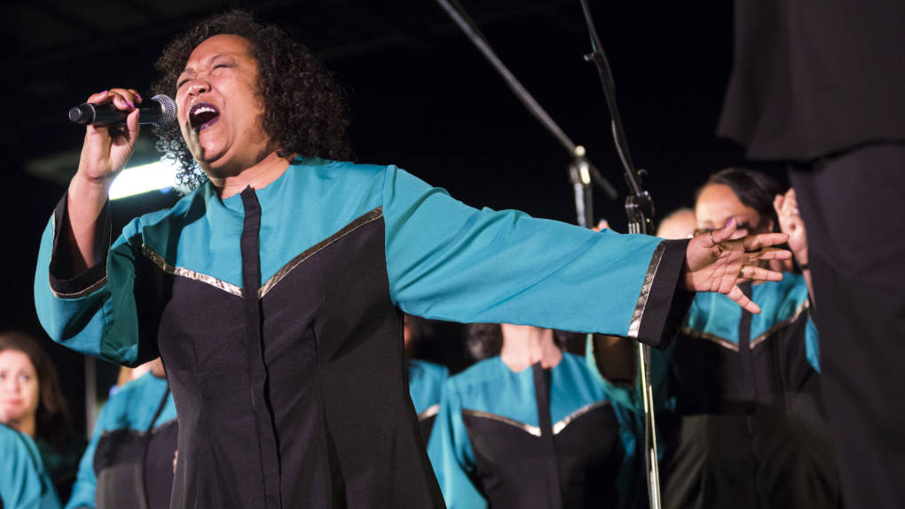 Members of the Oakland Interfaith Gospel Choir