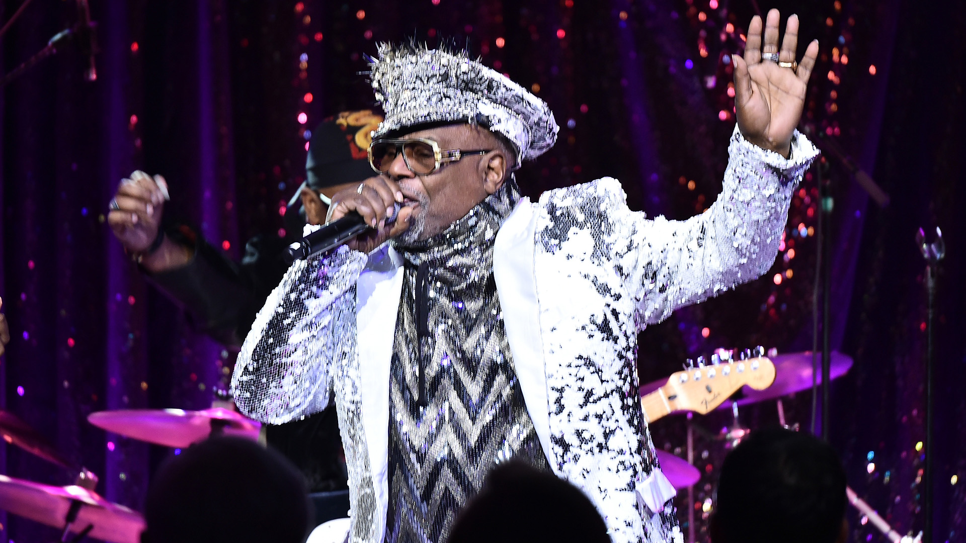 George Clinton performs at the 2017 SESAC Pop Awards on April 13, 2017 in New York City.