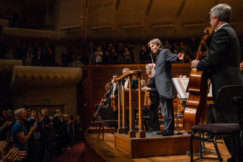 Esa-Pekka Salonen conducts the San Francisco Symphony on Jan. 18.