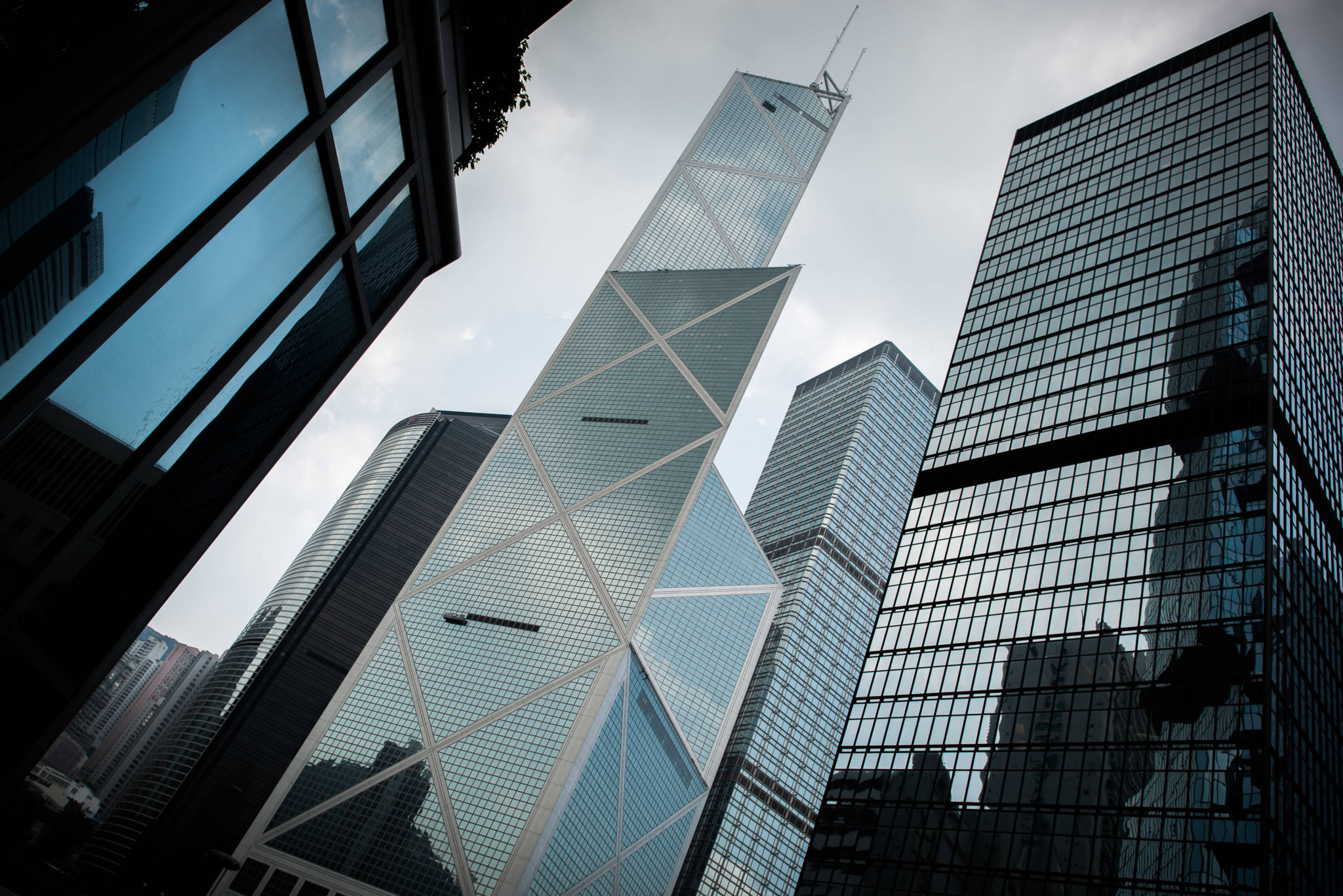 Am tower. Bank of China Tower 1990. Bank of China Hong Kong. Архитектор Филипп рам здания. China Architecture iconic.