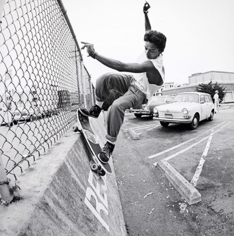 Tommy Guerrero catching air.