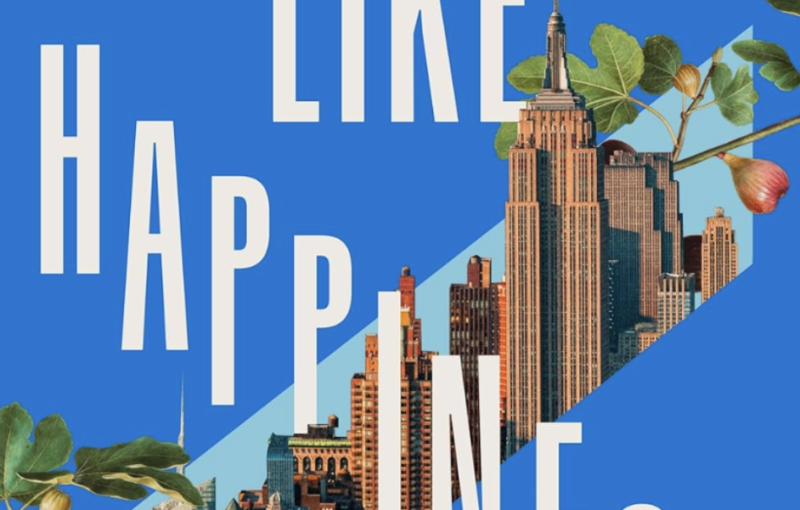 A book cover features a collage that combines a city skyline and tree foliage.