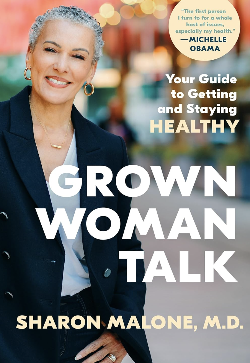 A book cover depicting a smiling grey-haired woman in a suit.