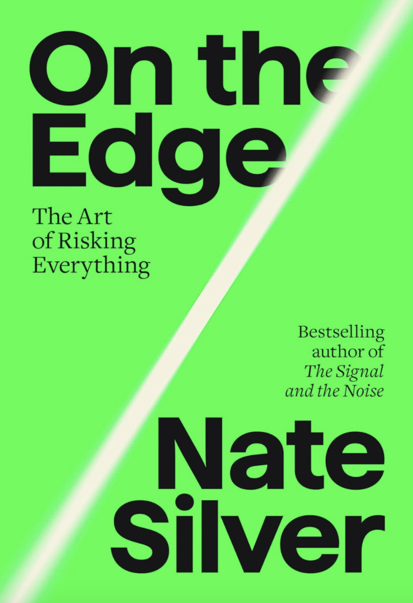 A neon green book cover with a straight white line running diagonally across it.