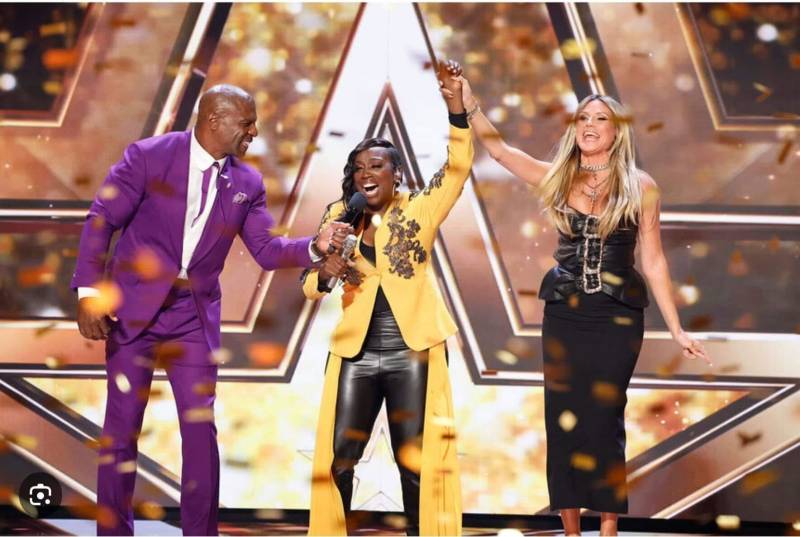 Dee Dee Simon gets the golden buzzer during the latest season of America's Got Talent.