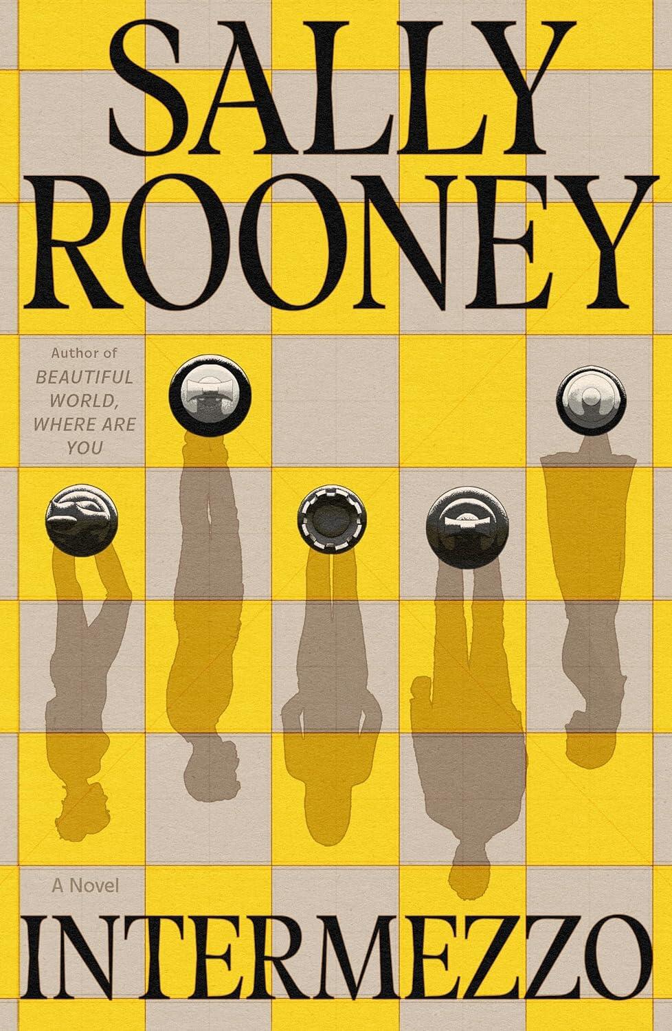 A book cover showing chess pieces on a board viewed from above. The shadows each piece creates resembles the outline of a person.