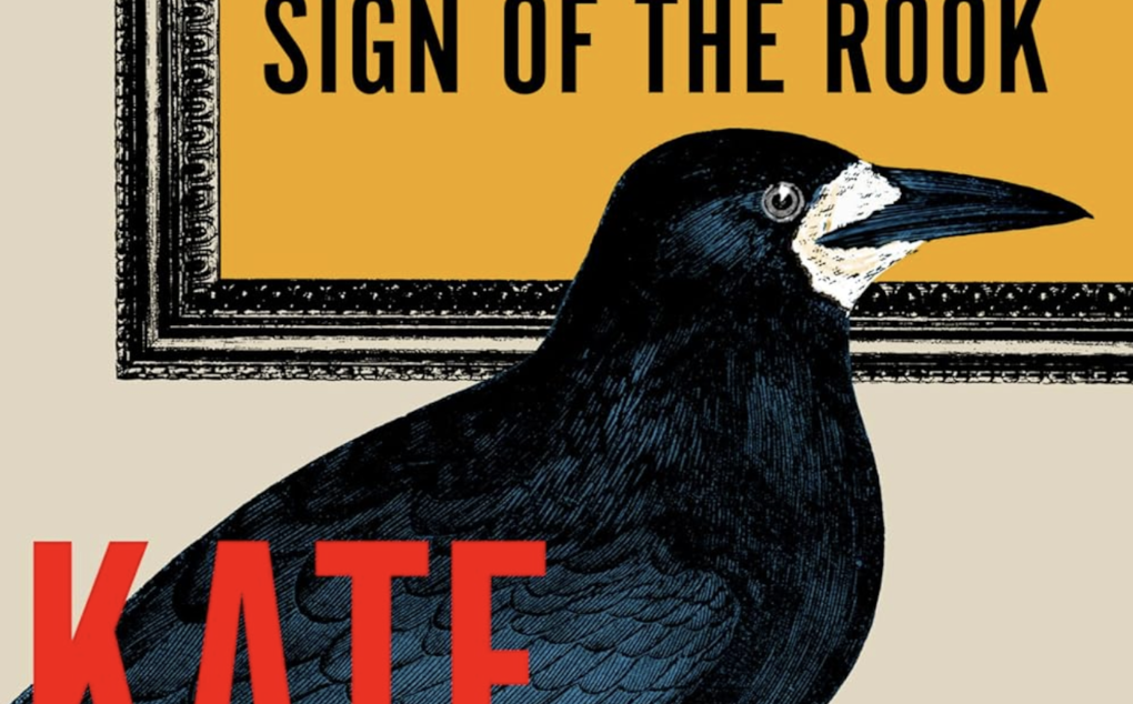 A book cover featuring an illustration of a black bird.