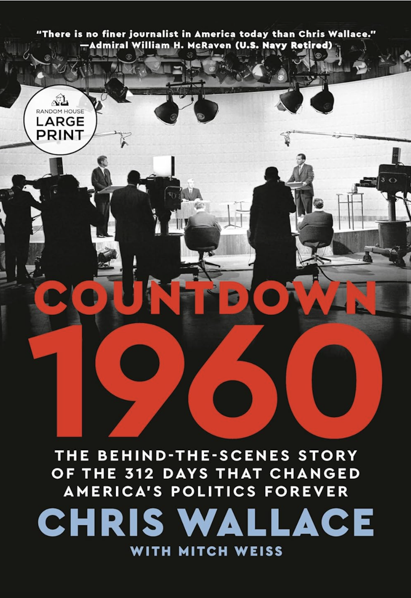 A book cover featuring a photograph of a 1960-era TV studio, getting set up.