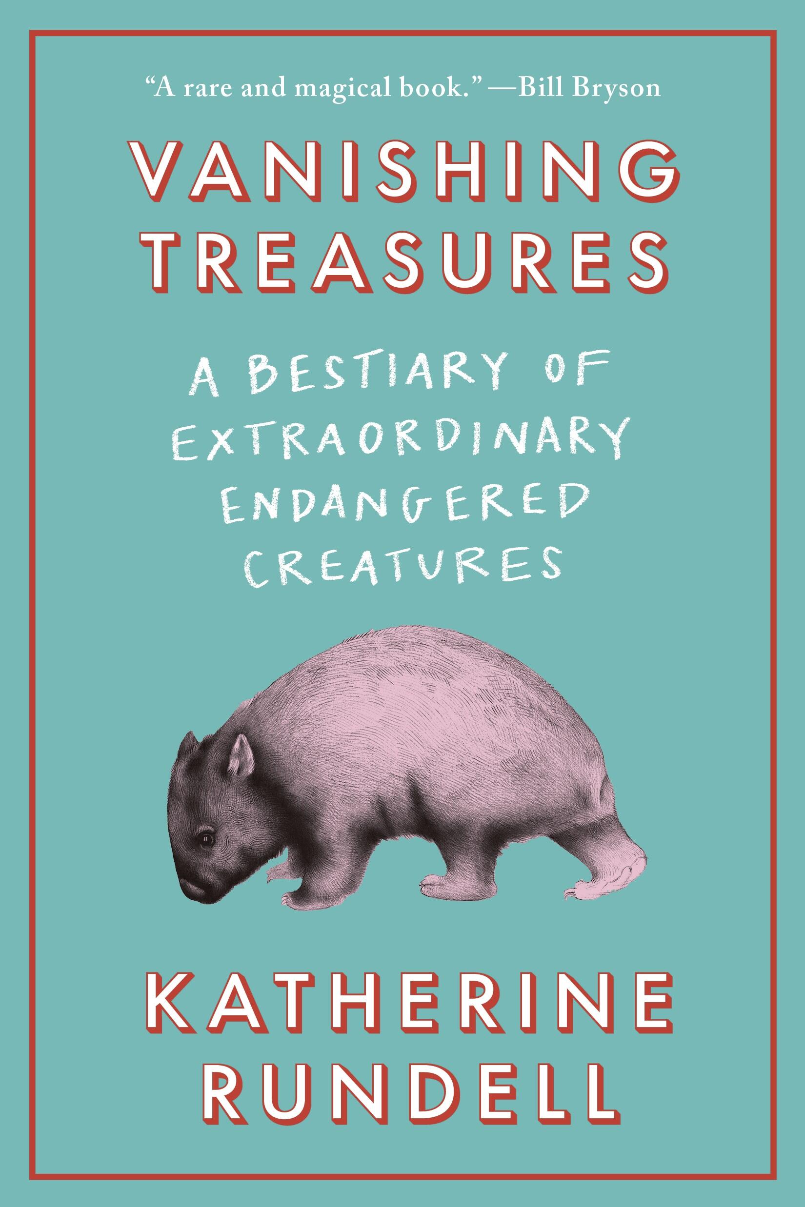 A teal book cover featuring an image of a wombat.