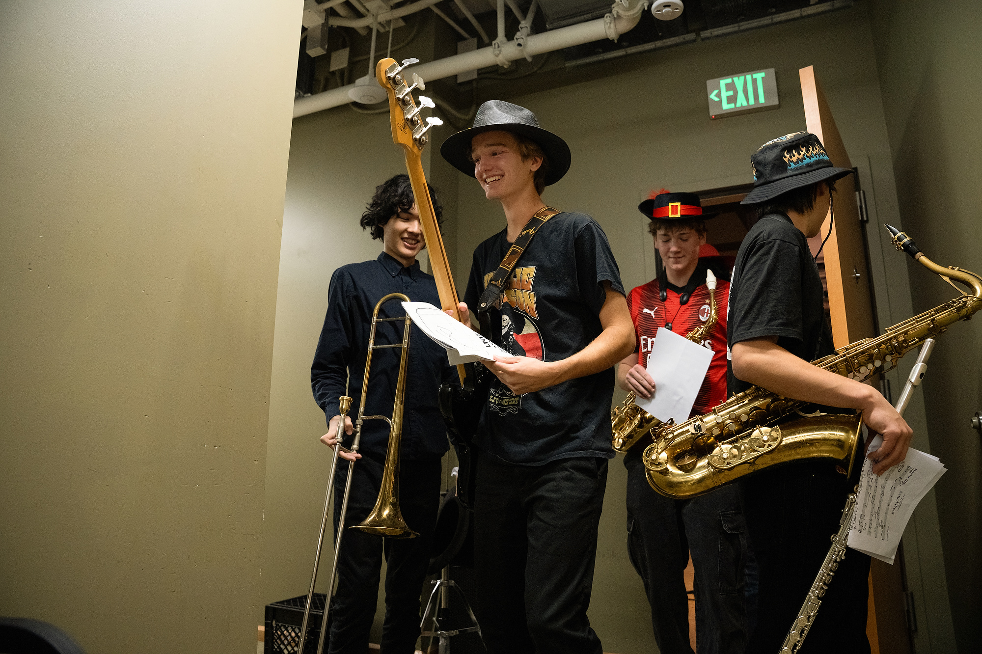 young people with instruments