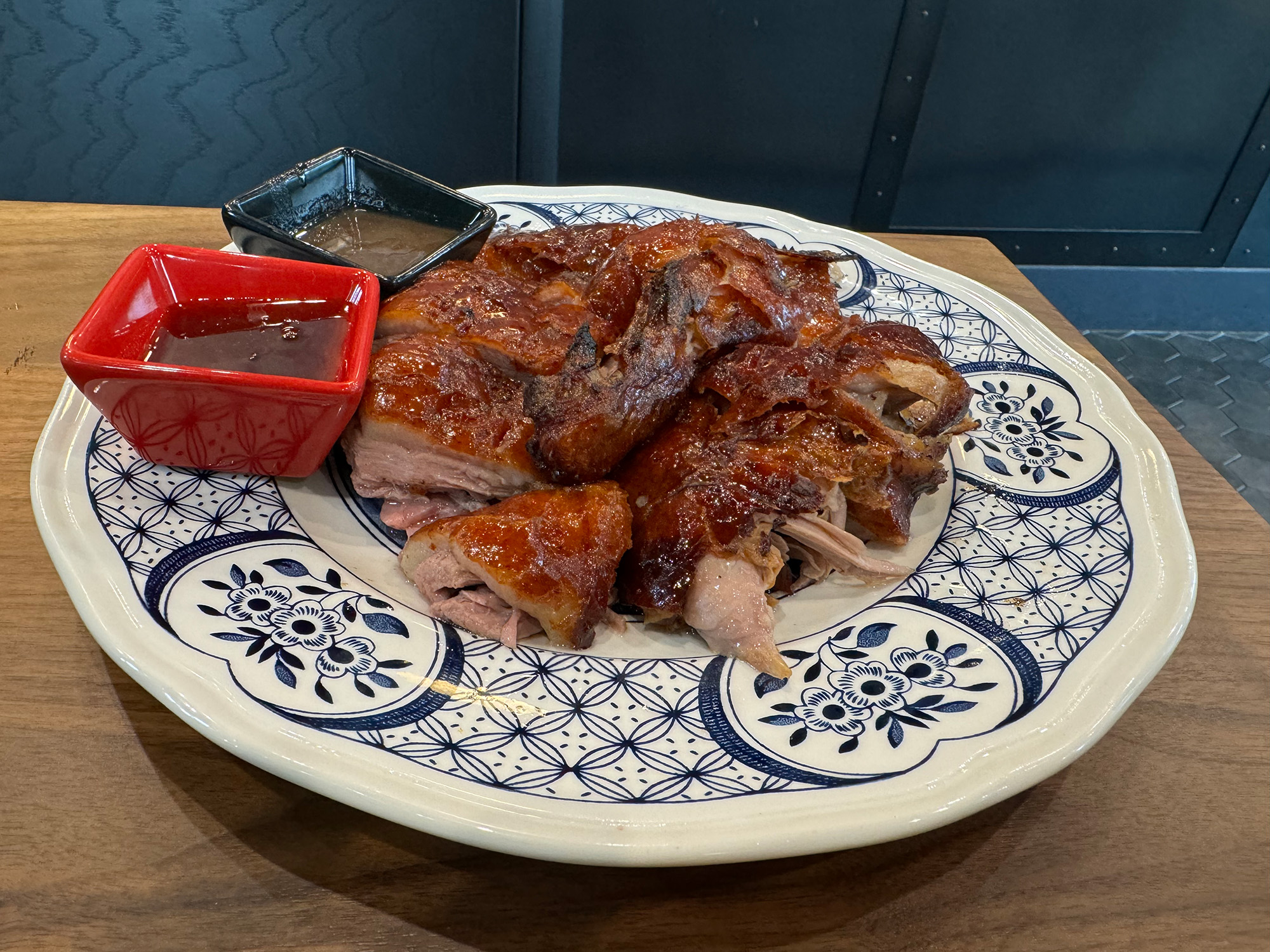 A plate of Cantonese roast duck.