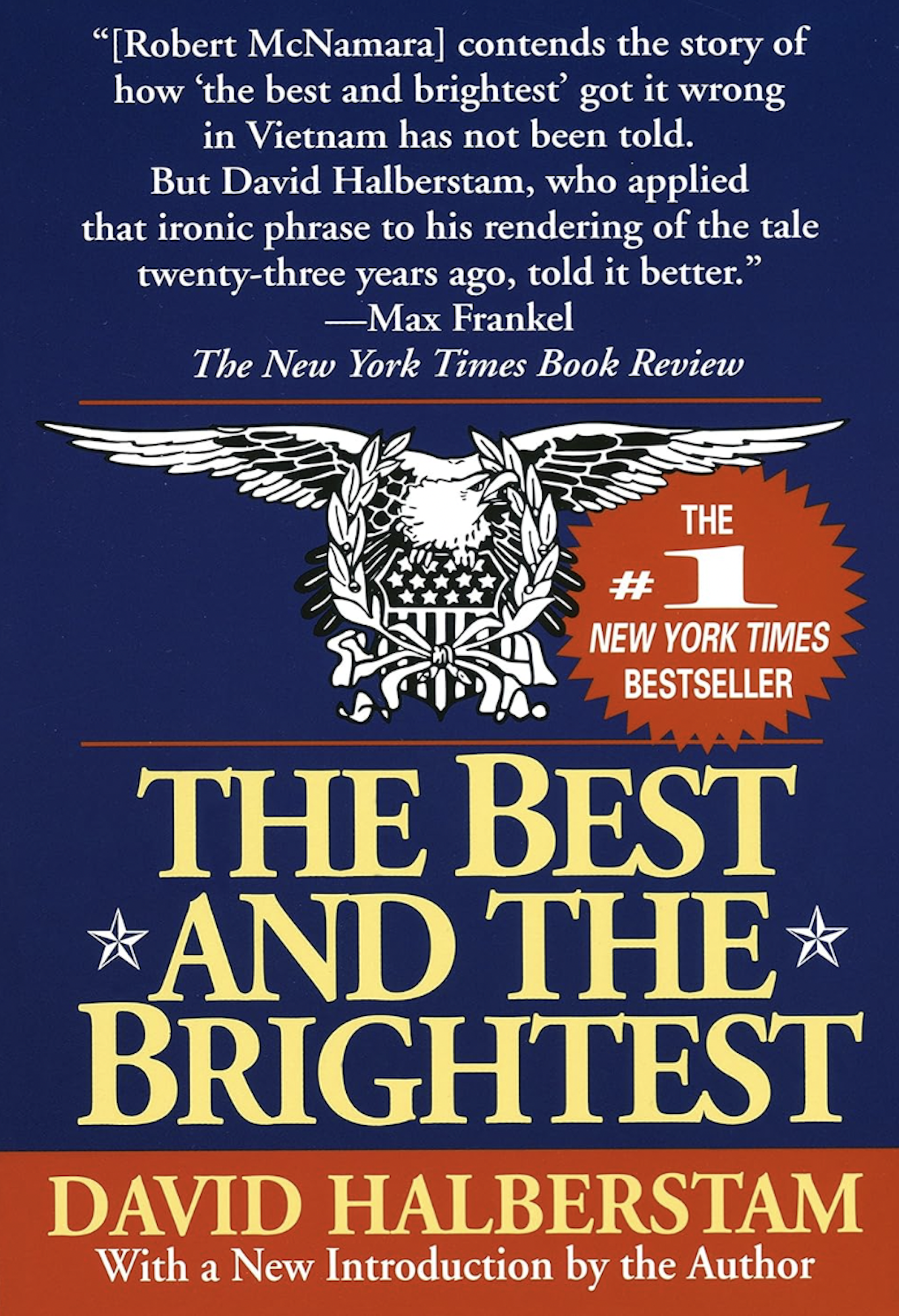 A blue book cover featuring an eagle on a seal.